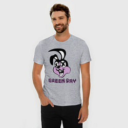 Футболка slim-fit Green Day: Rabbit, цвет: меланж — фото 2