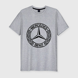 Футболка slim-fit Mercedes-Benz, цвет: меланж