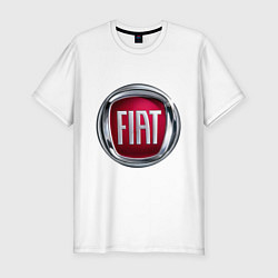 Футболка slim-fit FIAT logo, цвет: белый