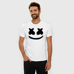 Футболка slim-fit Marshmello, цвет: белый — фото 2