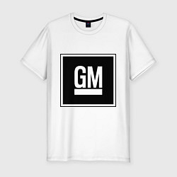 Футболка slim-fit GM, цвет: белый