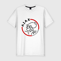 Футболка slim-fit Ajax FC, цвет: белый