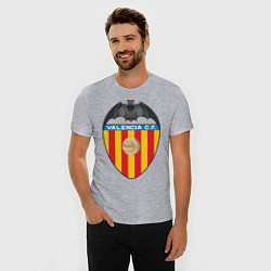 Футболка slim-fit Valencia CF, цвет: меланж — фото 2