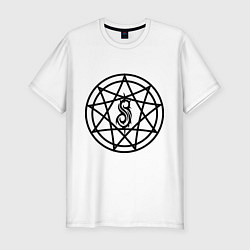 Футболка slim-fit Slipknot Pentagram, цвет: белый