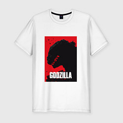 Мужская slim-футболка Godzilla: Sunrise Poster