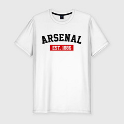 Футболка slim-fit FC Arsenal Est. 1886, цвет: белый