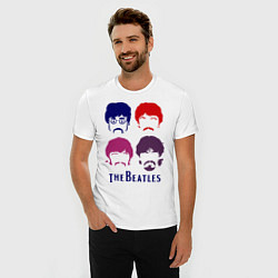 Футболка slim-fit The Beatles faces, цвет: белый — фото 2