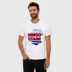 Футболка slim-fit Ringo Starr: The Beatles, цвет: белый — фото 2