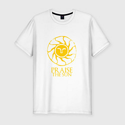 Футболка slim-fit Praise The Sun, цвет: белый