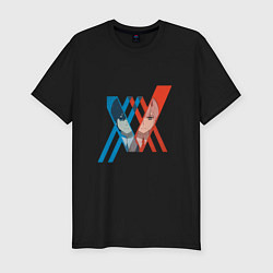 Футболка slim-fit Darling in the FranXX, цвет: черный