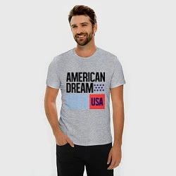 Футболка slim-fit American Dream, цвет: меланж — фото 2