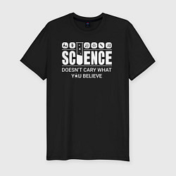 Мужская slim-футболка Science You Believe