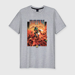 Футболка slim-fit DOOM id, цвет: меланж