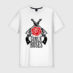 Футболка slim-fit Guns n Roses: guns, цвет: белый