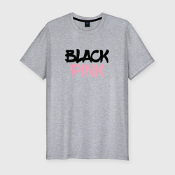 Футболка slim-fit Black Pink Graffiti, цвет: меланж