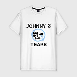 Футболка slim-fit HU: Johnny 3 Tears, цвет: белый