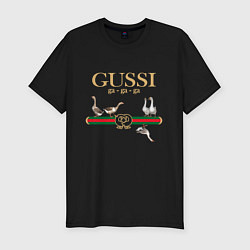 Футболка slim-fit GUSSI Village Version, цвет: черный