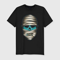 Мужская slim-футболка Голова мумии