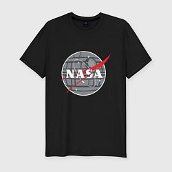 Мужская slim-футболка NASA: Death Star