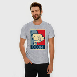 Футболка slim-fit Doom Zim, цвет: меланж — фото 2