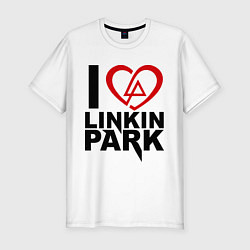 Футболка slim-fit I love Linkin Park, цвет: белый