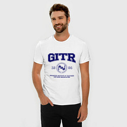 Футболка slim-fit GITR University, цвет: белый — фото 2