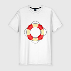 Мужская slim-футболка Спасательный круг