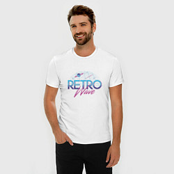 Футболка slim-fit Retrowave Spacetraveling, цвет: белый — фото 2