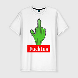 Футболка slim-fit Fucktus, цвет: белый