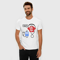 Футболка slim-fit I am your father, цвет: белый — фото 2