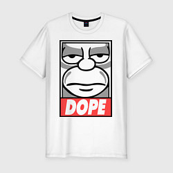 Футболка slim-fit Homer dope, цвет: белый