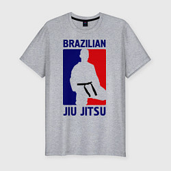 Футболка slim-fit Brazilian Jiu jitsu, цвет: меланж