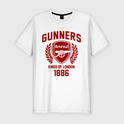 Футболка slim-fit Arsenal: Kings of London, цвет: белый