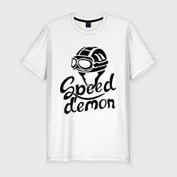 Мужская slim-футболка Speed demon
