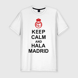 Футболка slim-fit Keep Calm & Hala Madrid, цвет: белый