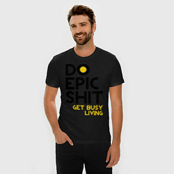 Футболка slim-fit Do Epic Shit, цвет: черный — фото 2