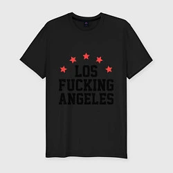 Мужская slim-футболка Los Fucking Angeles