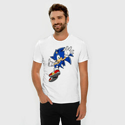 Футболка slim-fit Sonic, цвет: белый — фото 2