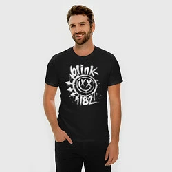 Футболка slim-fit Blink-182: Smile, цвет: черный — фото 2