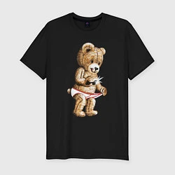 Футболка slim-fit Nasty Bear, цвет: черный