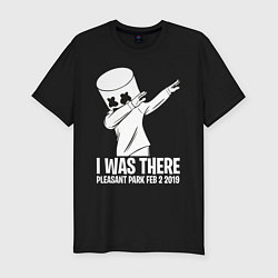 Футболка slim-fit Marshmello: I was there, цвет: черный