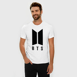 Футболка slim-fit BTS V, цвет: белый — фото 2