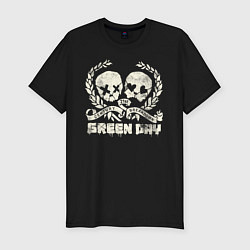Футболка slim-fit Green Day: Skulls Love, цвет: черный