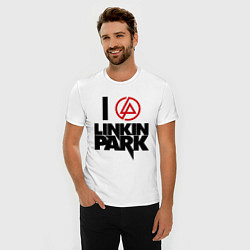 Футболка slim-fit I love Linkin Park, цвет: белый — фото 2