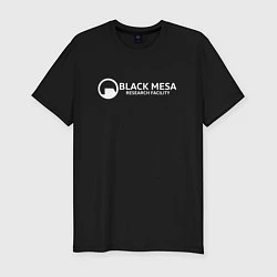 Футболка slim-fit Black Mesa: Research Facility, цвет: черный