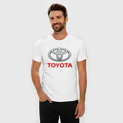 Футболка slim-fit TOYOTA, цвет: белый — фото 2