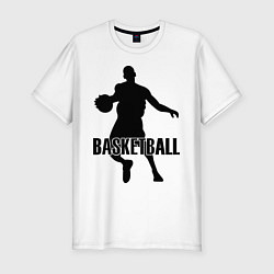 Мужская slim-футболка Basketball Player
