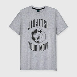 Мужская slim-футболка Jiu Jitsu