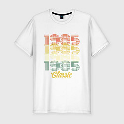 Футболка slim-fit 1985 Classic, цвет: белый