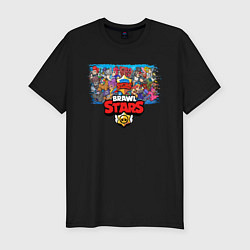 Футболка slim-fit BRAWL STARS, цвет: черный